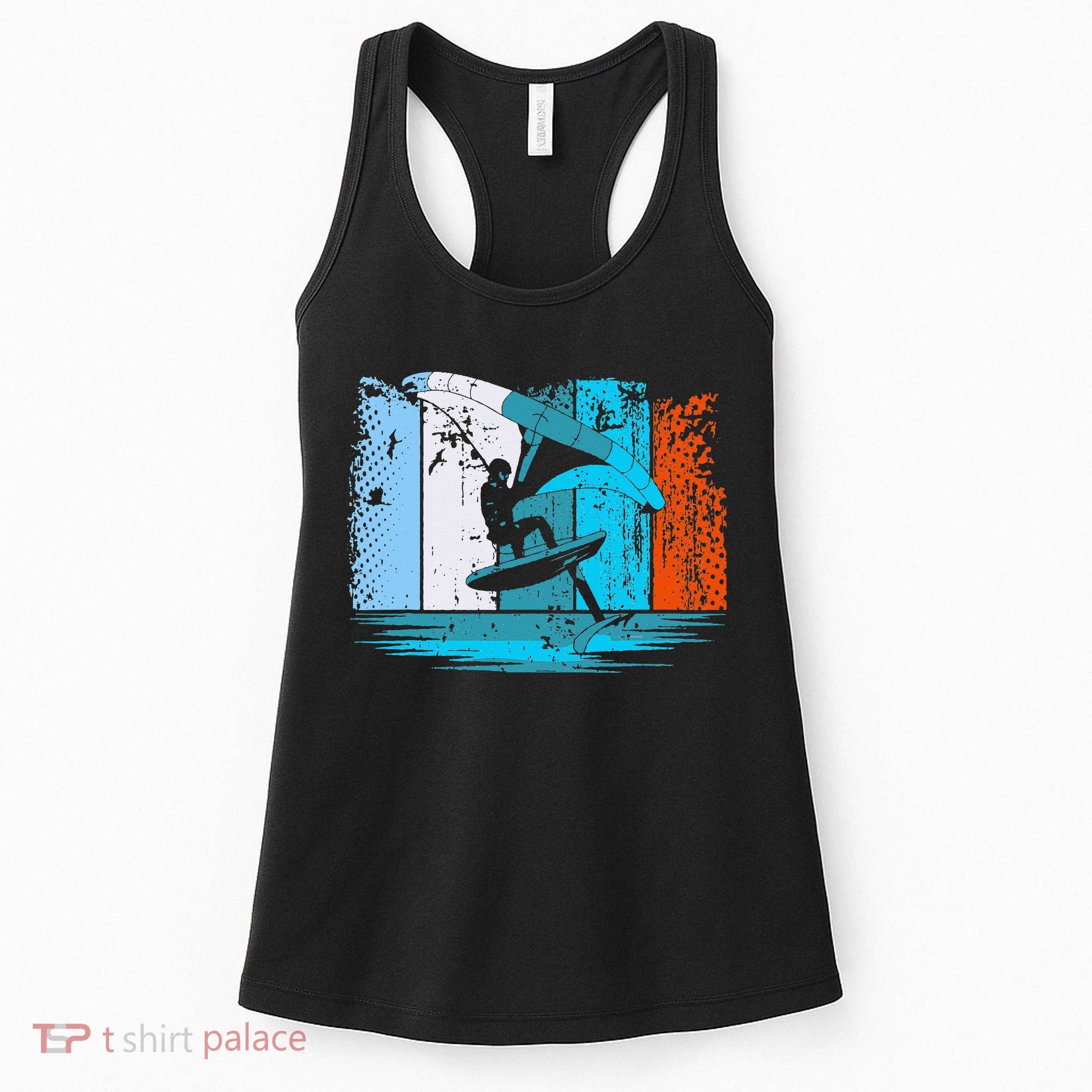 Wing Surf Wing Foil Wingsurfer Retro Women's Tank Top