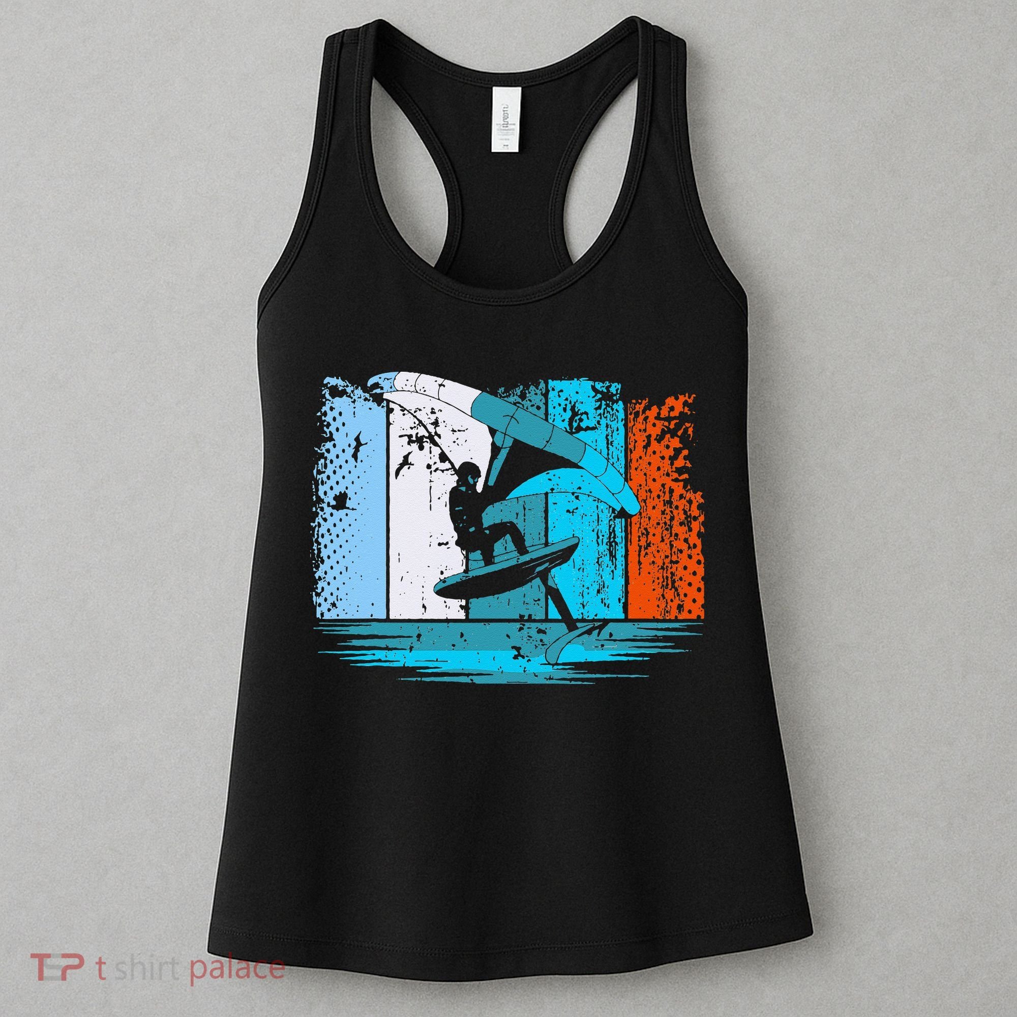 Wing Surf Wing Foil Wingsurfer Retro Women's Tank Top