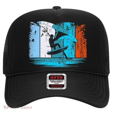 Wing Surf Wing Foil Wingsurfer Retro Hat