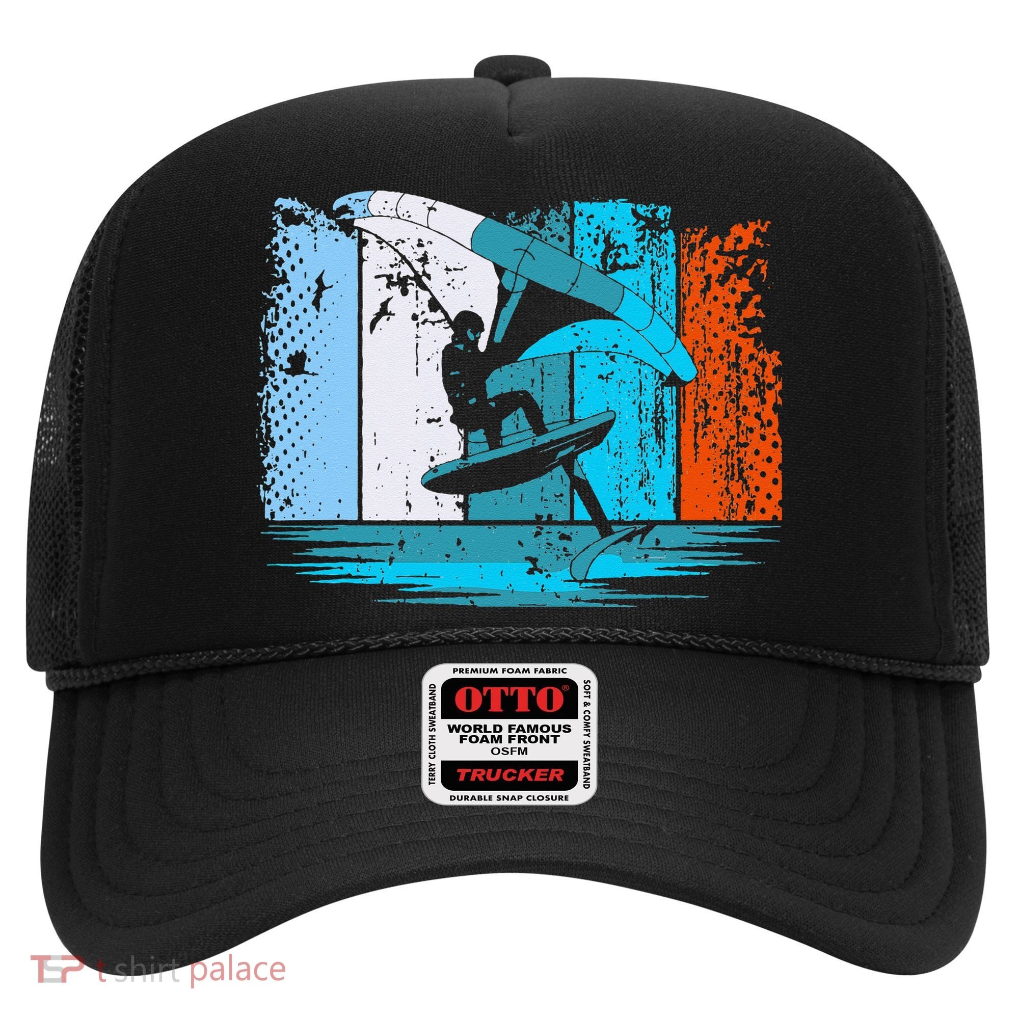 Wing Surf Wing Foil Wingsurfer Retro Hat