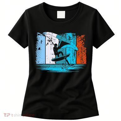 Wing Surf Wing Foil Wingsurfer Retro Women's T-Shirt