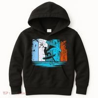 Wing Surf Wing Foil Wingsurfer Retro Kids Hoodie thumb 0