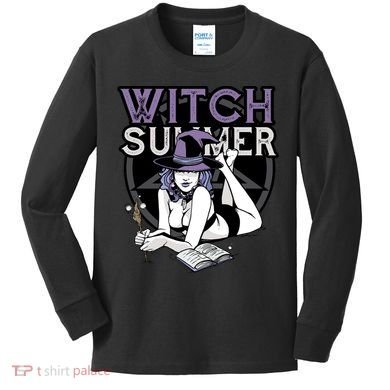Witch Summer Kids Long Sleeve Shirt