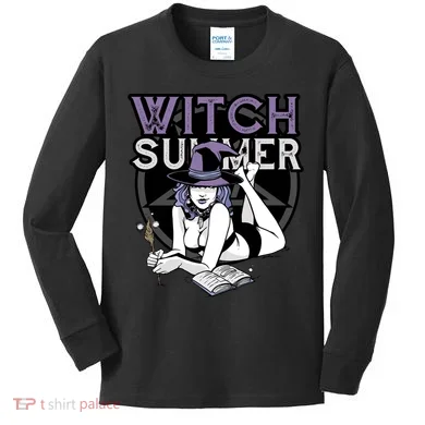 Witch Summer Kids Long Sleeve Shirt