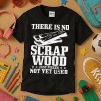 Woodworker Scrap Wood Woodworking Funny Carpenter Kids T-Shirt thumb 3