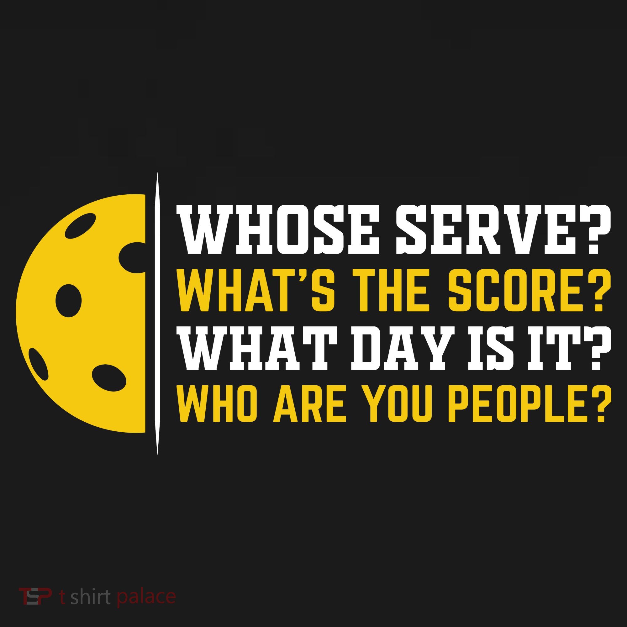 Whose Serve What's The Score Pickleball Paddle Backpack