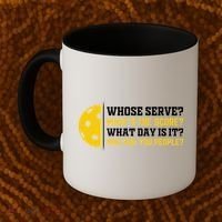 Whose Serve What's The Score Pickleball Paddle Coffee Mug thumb 2