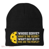 Whose Serve What's The Score Pickleball Paddle Beanie thumb 0
