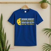 Whose Serve What's The Score Pickleball Paddle T-Shirt thumb 2