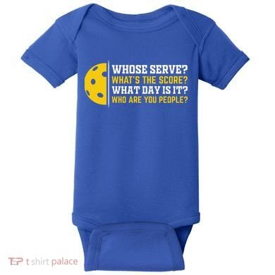 Whose Serve What's The Score Pickleball Paddle Baby Bodysuit