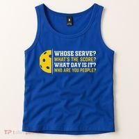 Whose Serve What's The Score Pickleball Paddle Tank Top thumb 2