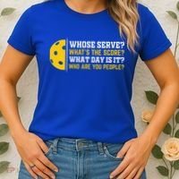 Whose Serve What's The Score Pickleball Paddle Women's T-Shirt thumb 2