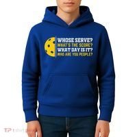 Whose Serve What's The Score Pickleball Paddle Kids Hoodie thumb 4