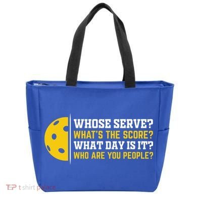 Whose Serve What's The Score Pickleball Paddle Tote Bag