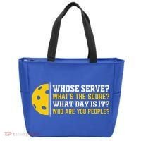 Whose Serve What's The Score Pickleball Paddle Tote Bag thumb 0