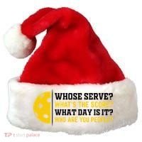 Whose Serve What's The Score Pickleball Paddle Santa Hat thumb 0