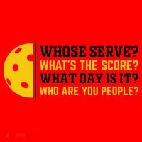 Whose Serve What's The Score Pickleball Paddle Santa Hat thumb 1