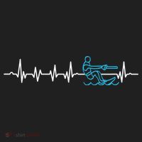 Water Skier Waterski Wakeboarding Water Skiing Heartbeat Gift Beanie thumb 2