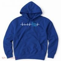 Water Skier Waterski Wakeboarding Water Skiing Heartbeat Gift Hoodie thumb 0