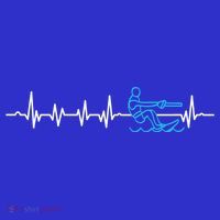 Water Skier Waterski Wakeboarding Water Skiing Heartbeat Gift Sweatshirt thumb 3