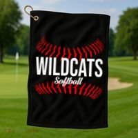 Wildcats Softball Wildcat Fastpitch Mom Golf Towel thumb 1