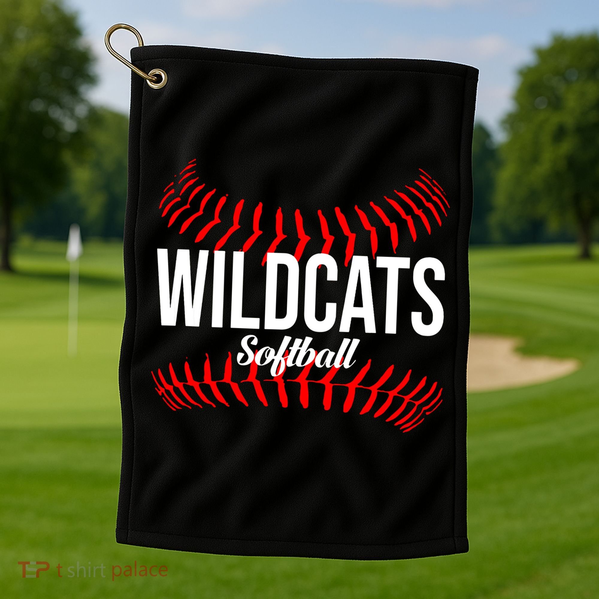 Wildcats Softball Wildcat Fastpitch Mom Golf Towel