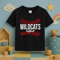 Wildcats Softball Wildcat Fastpitch Mom Toddler T-Shirt thumb 3