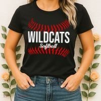 Wildcats Softball Wildcat Fastpitch Mom Women's T-Shirt thumb 2