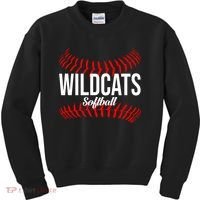 Wildcats Softball Wildcat Fastpitch Mom Kids Sweatshirt thumb 0