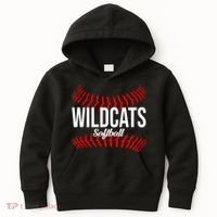 Wildcats Softball Wildcat Fastpitch Mom Kids Hoodie thumb 0