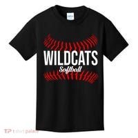 Wildcats Softball Wildcat Fastpitch Mom Kids T-Shirt thumb 0