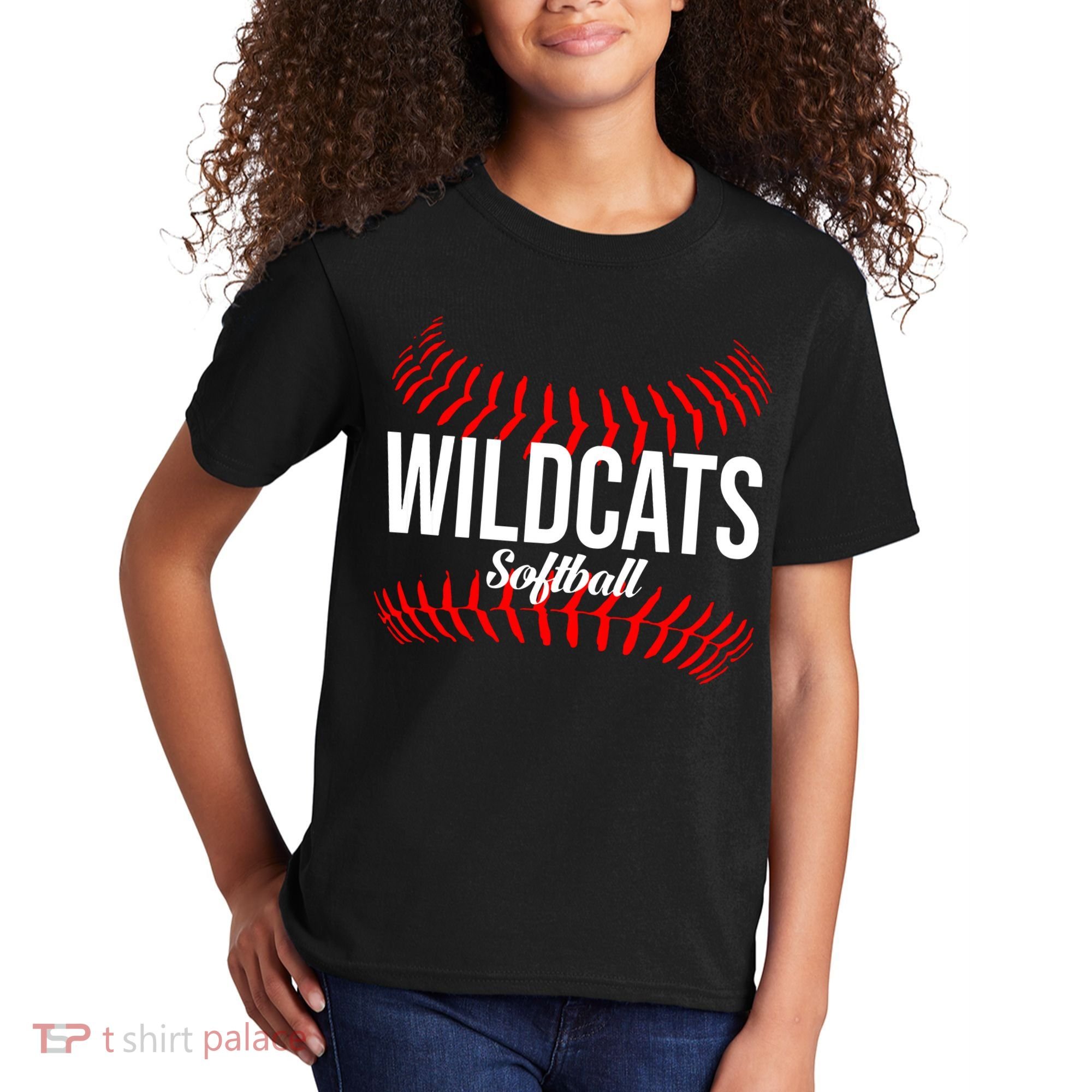 Wildcats Softball Wildcat Fastpitch Mom Kids T-Shirt