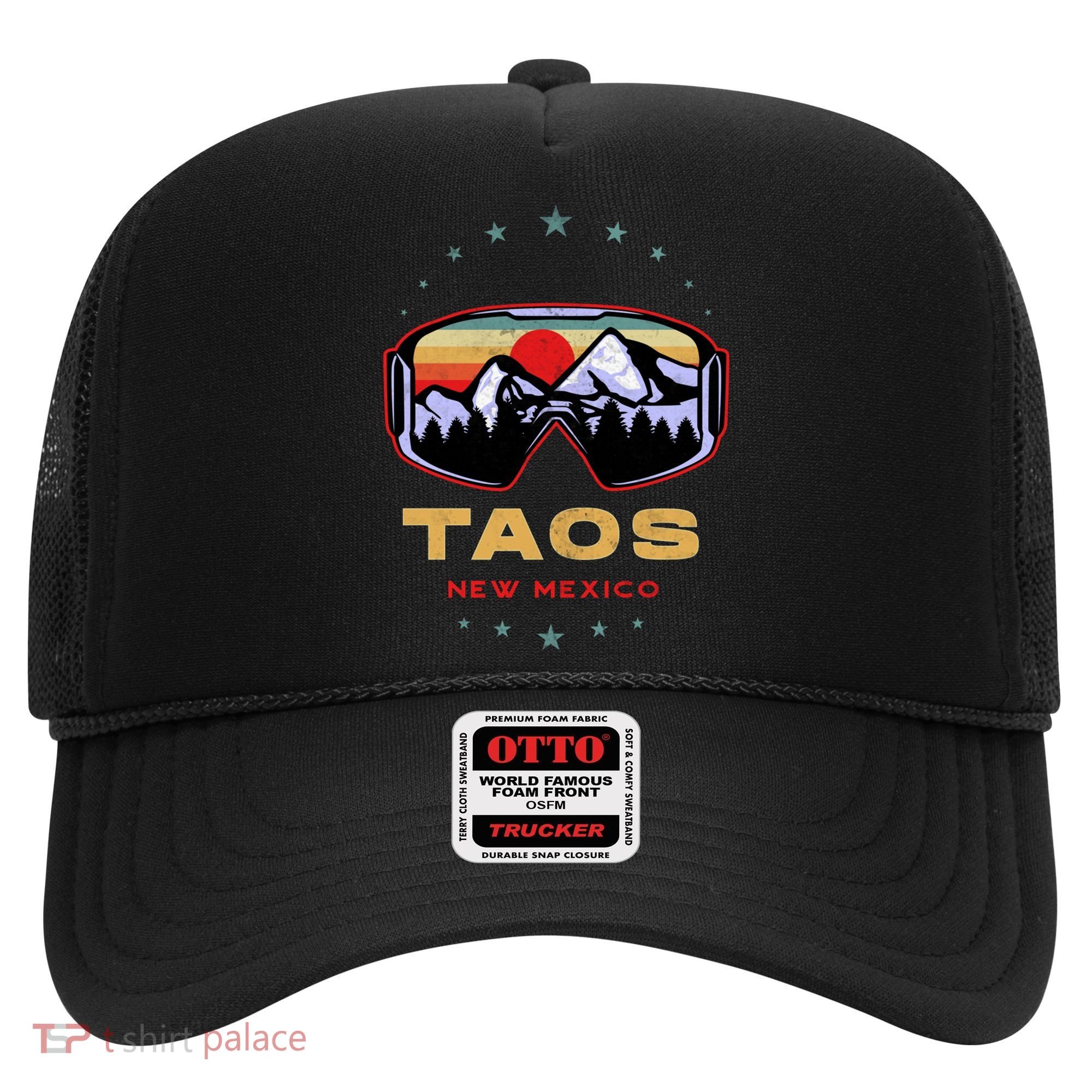 Winter Sport With Ski Or Snowboard Or Taos New Mexico Gift Hat