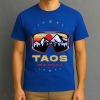 Winter Sport With Ski Or Snowboard Or Taos New Mexico Gift T-Shirt thumb 3