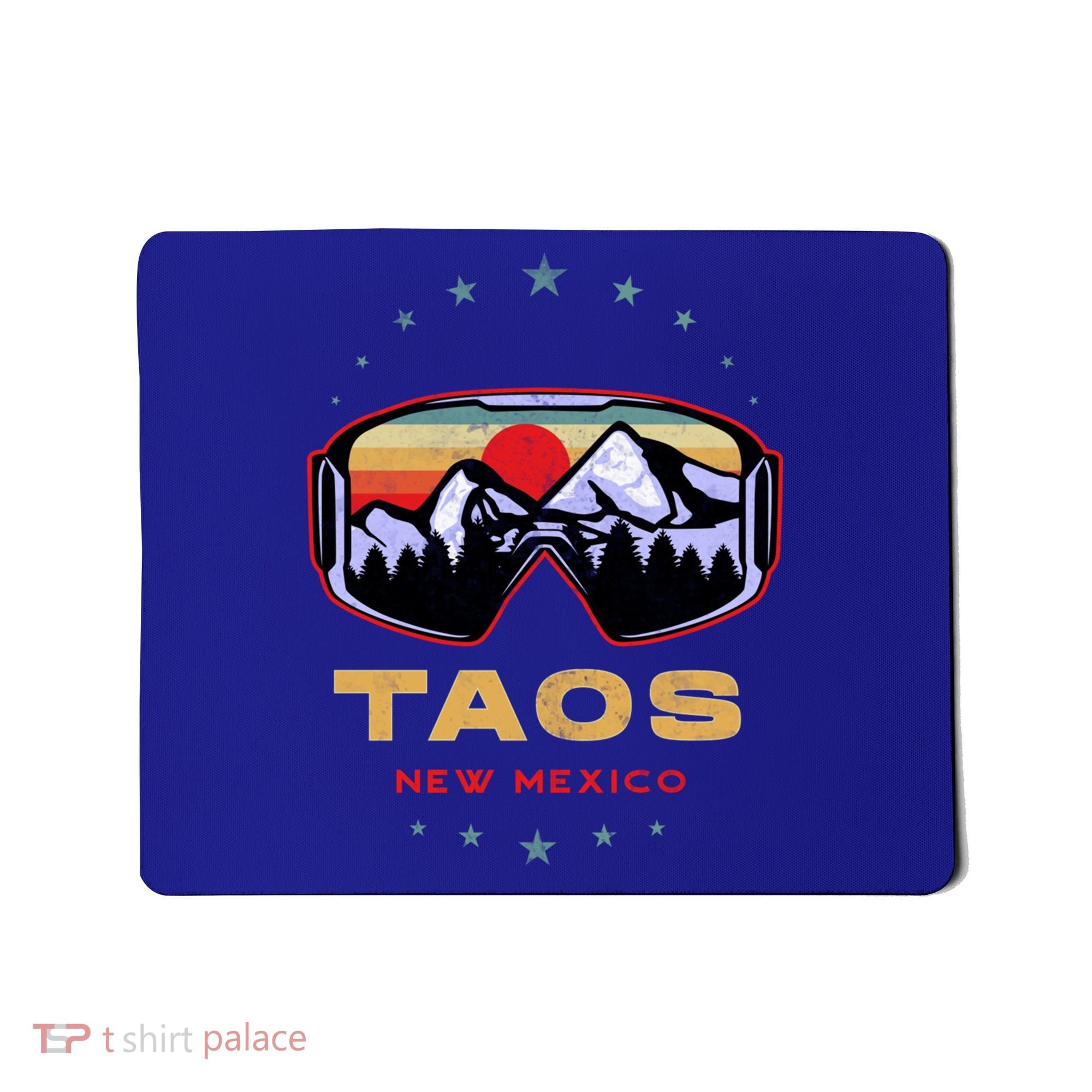 Winter Sport With Ski Or Snowboard Or Taos New Mexico Gift Mousepad
