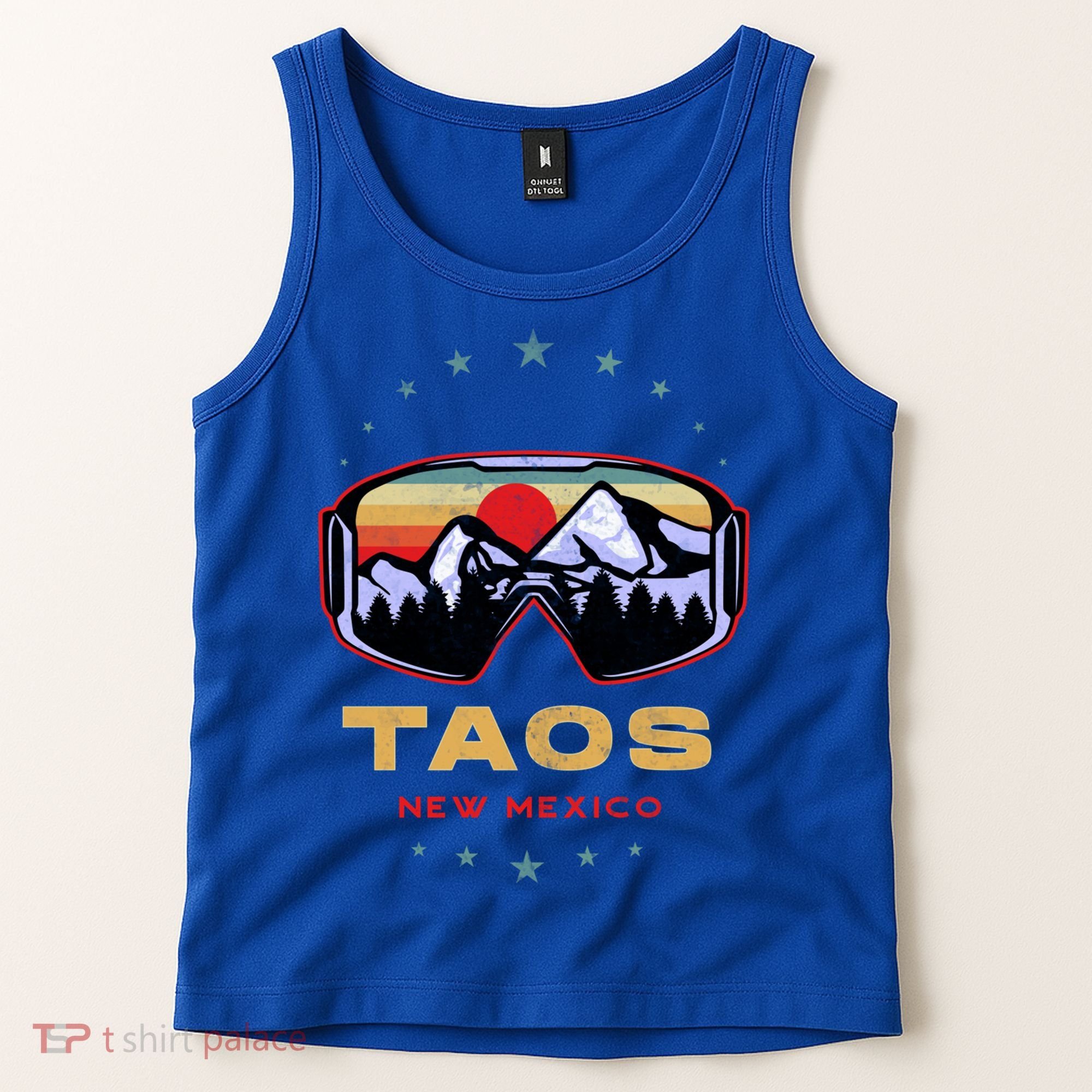 Winter Sport With Ski Or Snowboard Or Taos New Mexico Gift Tank Top