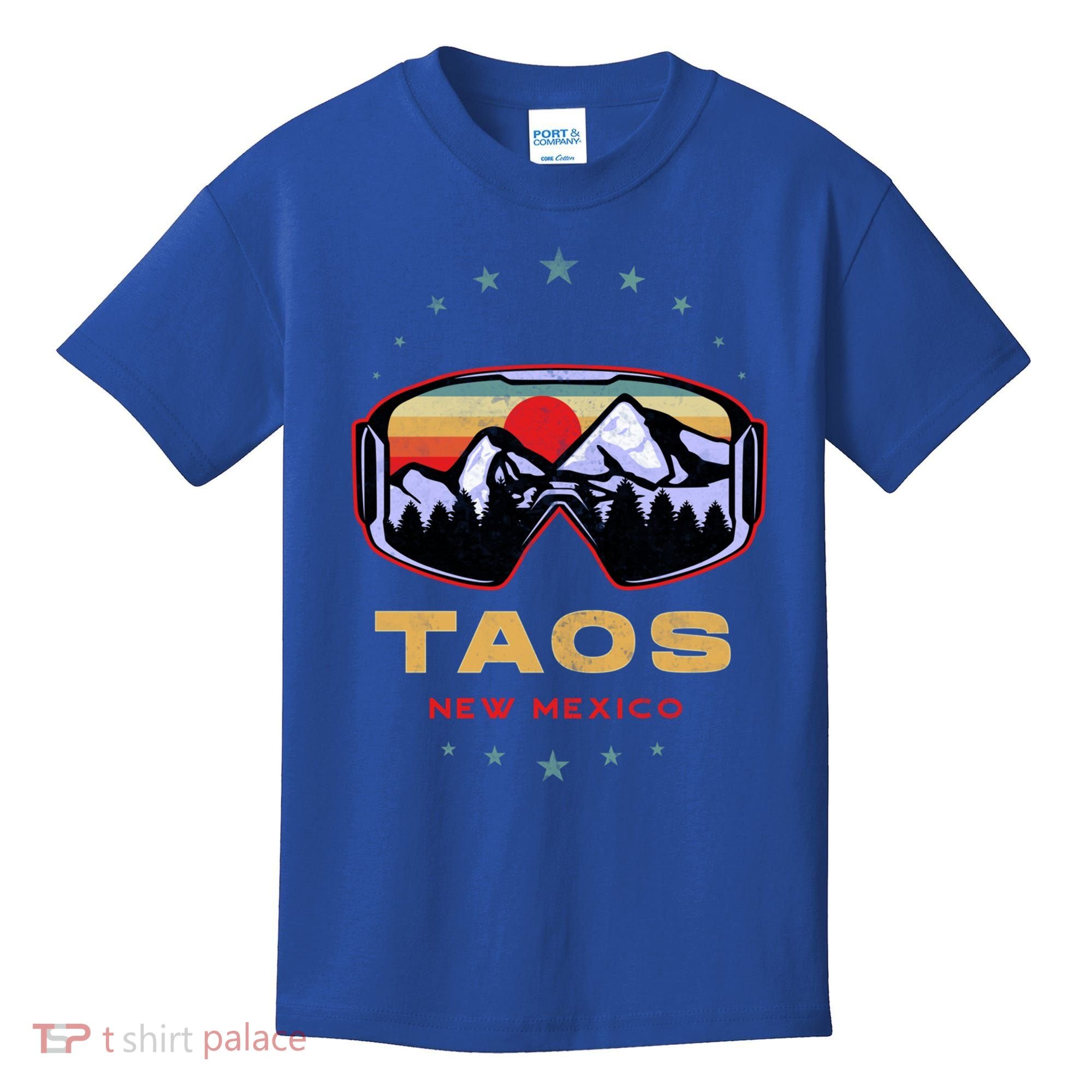 Winter Sport With Ski Or Snowboard Or Taos New Mexico Gift Kids T-Shirt