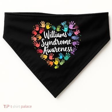 Williams Syndrome Warrior Awareness USA-Made Doggie Bandana