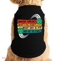 Whose Serve Who Are You People Pickleball Player Doggie Tank thumb 0
