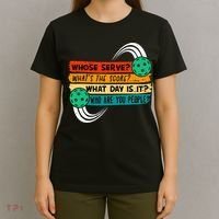 Whose Serve Who Are You People Pickleball Player T-Shirt thumb 4