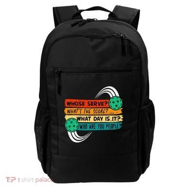 Whose Serve Who Are You People Pickleball Player Backpack