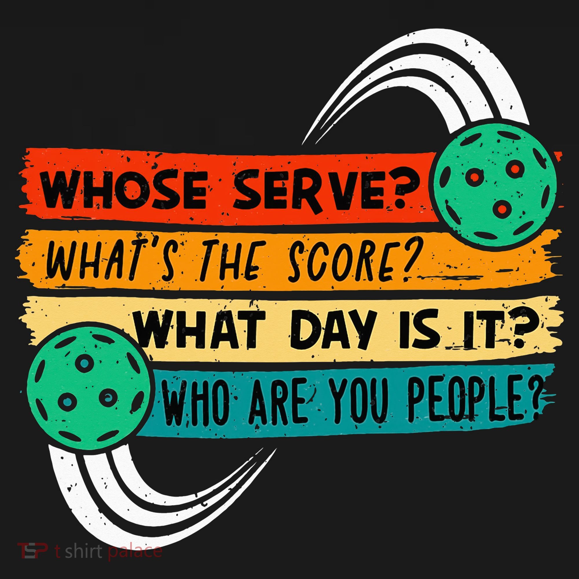 Whose Serve Who Are You People Pickleball Player Backpack