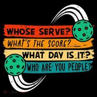 Whose Serve Who Are You People Pickleball Player Mousepad thumb 1