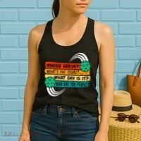 Whose Serve Who Are You People Pickleball Player Women's Tank Top thumb 2