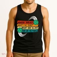Whose Serve Who Are You People Pickleball Player Tank Top thumb 3