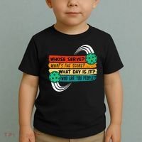 Whose Serve Who Are You People Pickleball Player Toddler T-Shirt thumb 2