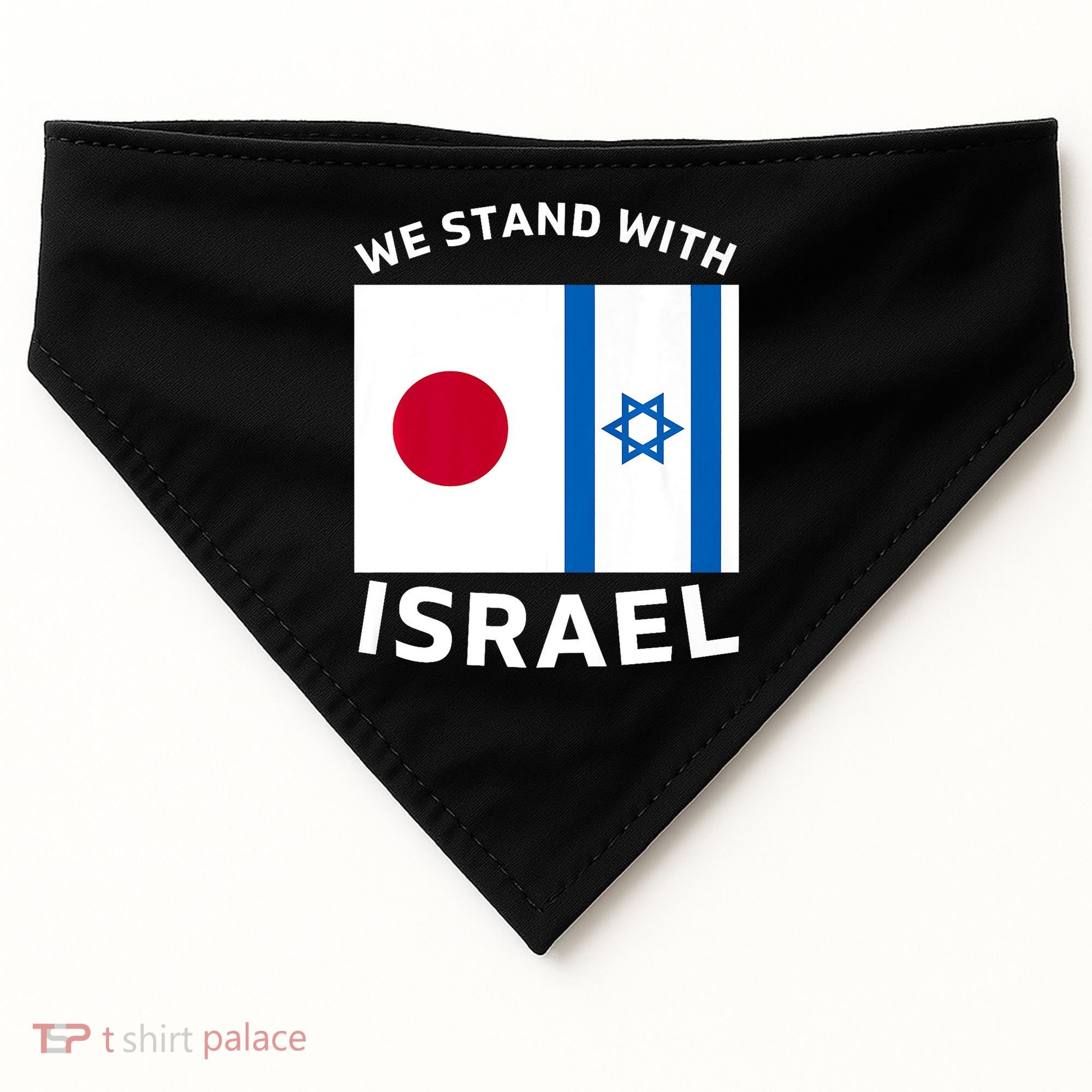 We Stand With Israel USA-Made Doggie Bandana