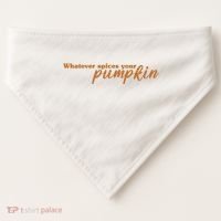 Whatever Spices Your Pumpkin USA-Made Doggie Bandana thumb 0