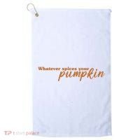 Whatever Spices Your Pumpkin Golf Towel thumb 0