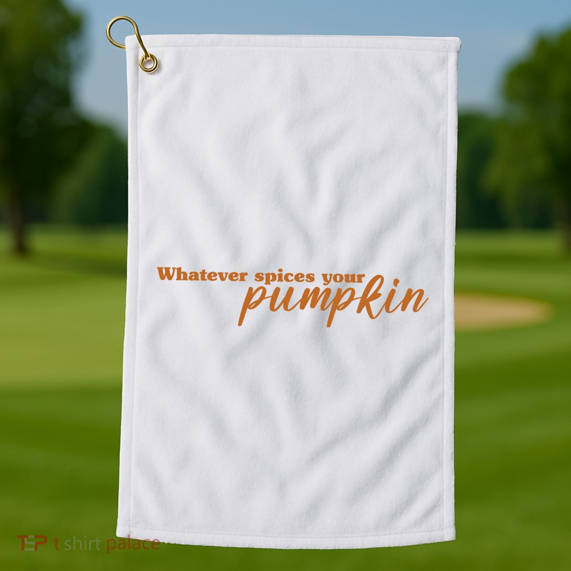 Whatever Spices Your Pumpkin Golf Towel